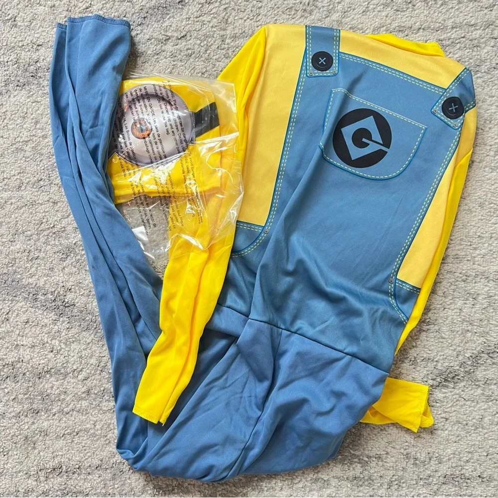 Kids Minions Halloween Costume Boys Large 10/12 - Picture 2 of 3